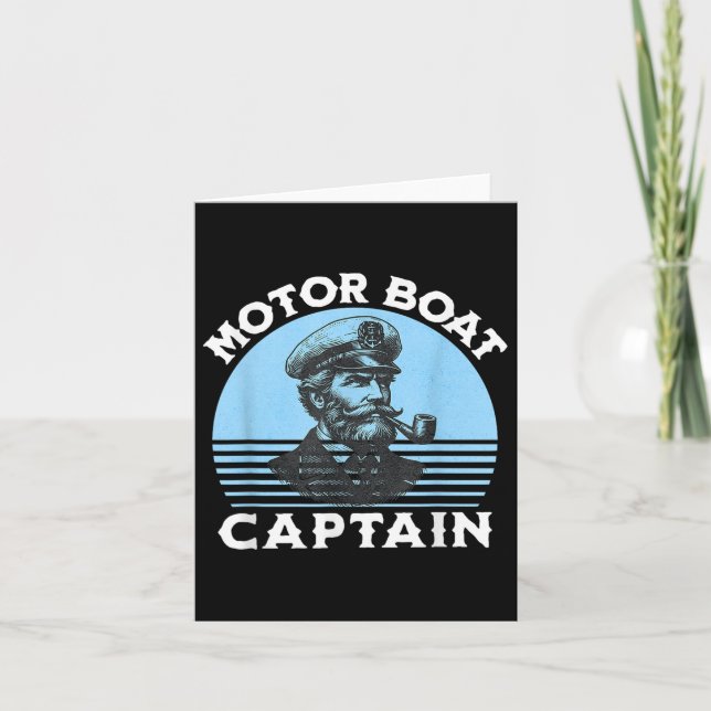 Motor Boat Captain _2  Card (Front)