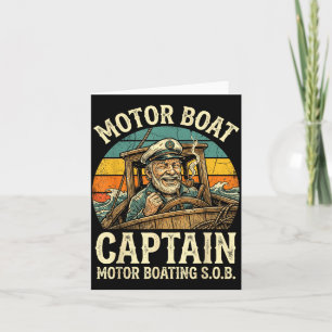 Motor boat captain card