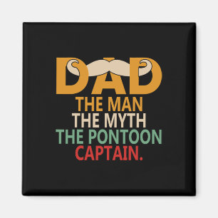 Motor Boat Captain Dad Sail Pontoon Boating Sailor Magnet