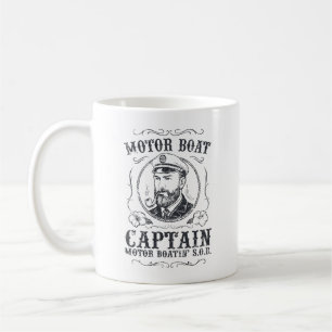 Motor Boat Captain Funny Pontoon Boating Coffee Mug