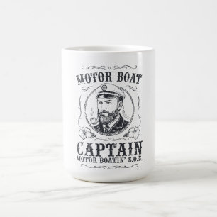 Motor Boat Captain Funny Pontoon Boating Coffee Mug