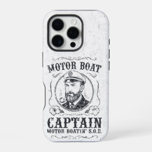 Motor Boat Captain Funny Pontoon Boating iPhone 16 Pro Case