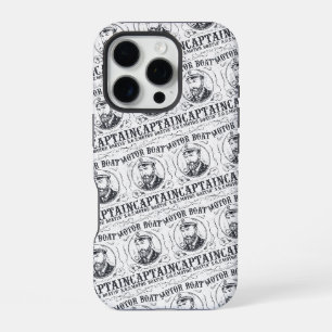 Motor Boat Captain Funny Pontoon Boating iPhone 16 Pro Case