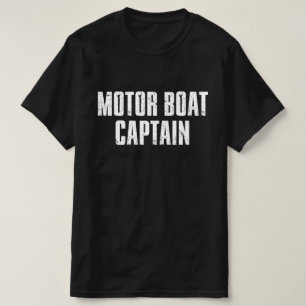 Motor Boat Captain Funny Retro T-Shirt