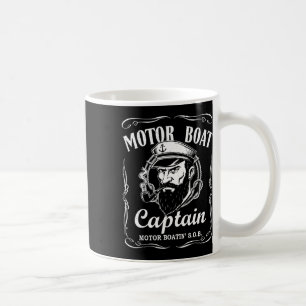Motor Boat Captain Pontoon Motor Boatin' Nautical Coffee Mug