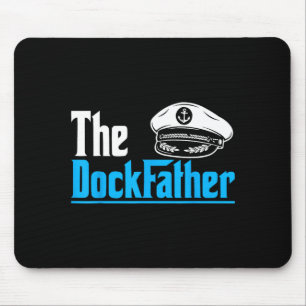 Motor boat captain sailing yachting motorboating mouse pad