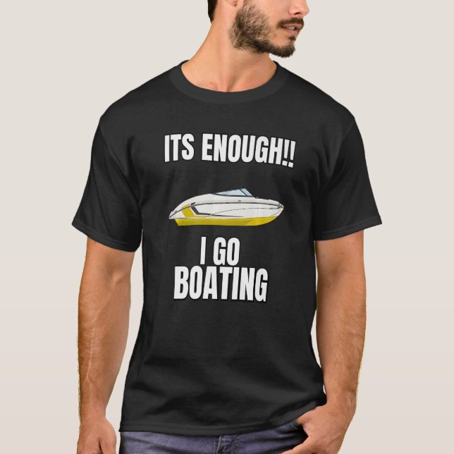 Motor Boat Regatta Skipper Boat Owner Captain Boat T-Shirt (Front)