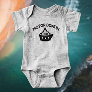 Motor Boatin’ Funny Baby Bodysuit