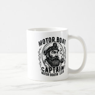 Motor Boatin' S.o.b. Vintage Pontoon Captain On Th Coffee Mug