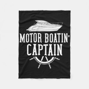Motor Boating Motorboat Speed Boat Fleece Blanket