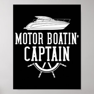 Motor boating motorboat speed boat performance poster