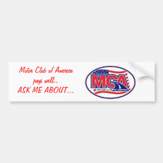 Motor Club of America - 40for80.com Bumper Sticker