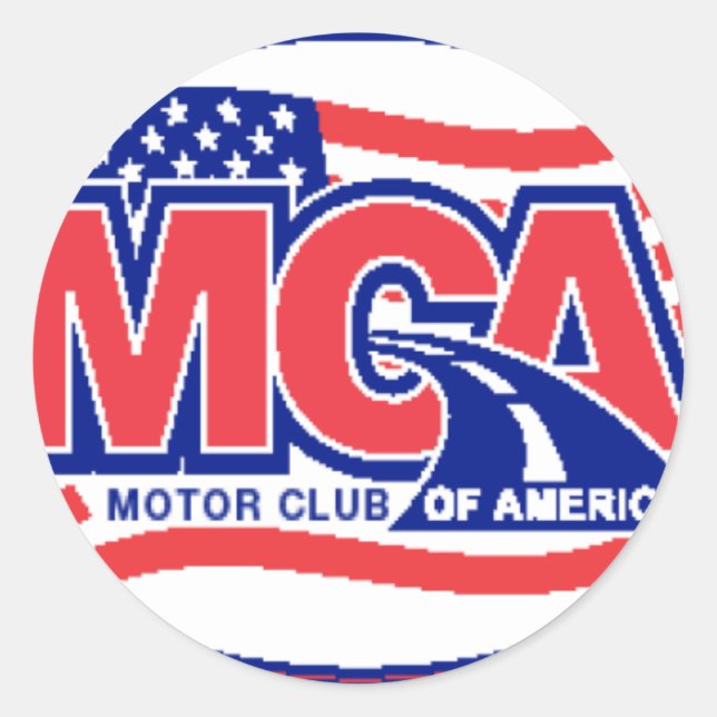 Motor Club Of America Classic Round Sticker (Front)