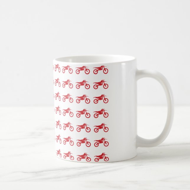 Motor-Cycle-Flag-Moto-Cross Coffee Mug (Right)