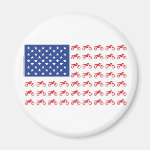 Motor-Cycle-Flag-Moto-Cross Magnet