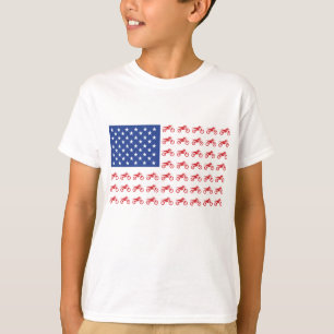 Motor-Cycle-Flag-Moto-Cross T-Shirt
