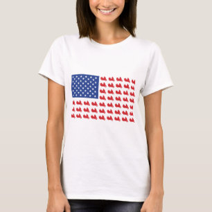 Motor-Cycle-Flag-WING T-Shirt