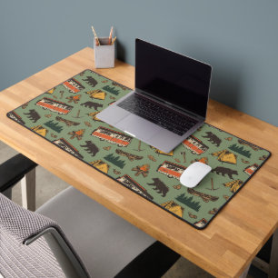 Motor Home Camp Adventures Pattern Desk Mat
