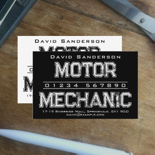 Motor Mechanic Business Card