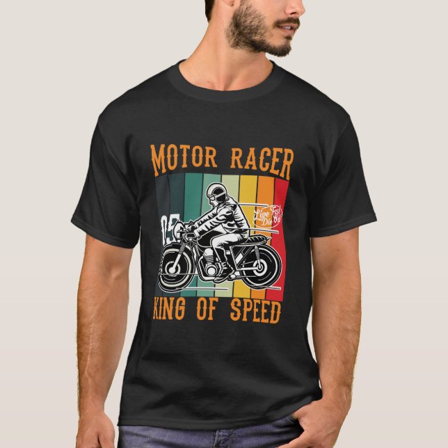 Motor Racer King of Speed T-Shirt (Front)