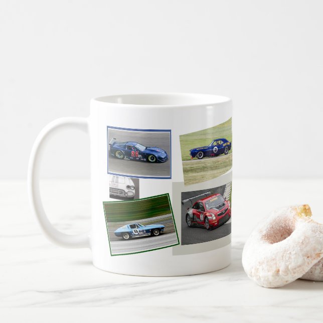 Motor Racing Coffee Mug (With Donut)