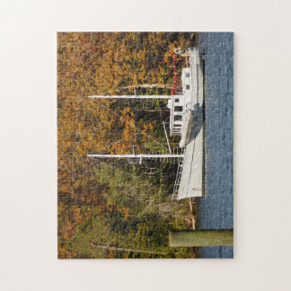 Motor Sailer at Anchor Jigsaw Puzzle