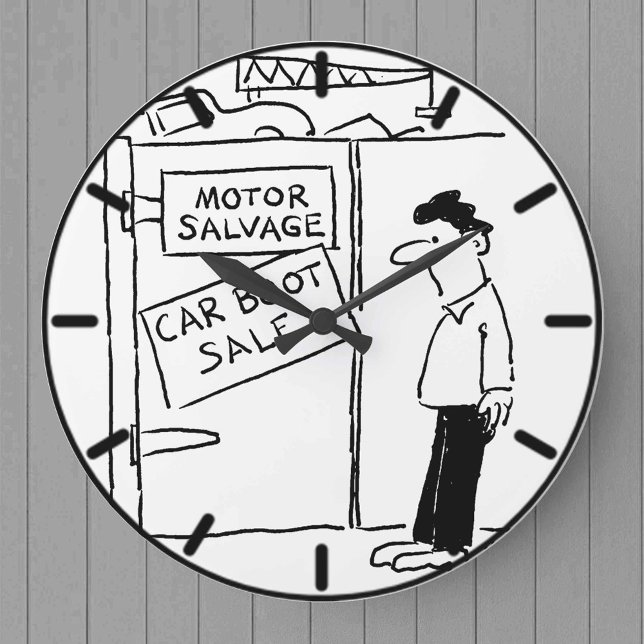 Motor Salvage Scrap Yard Large Clock (Creator Uploaded)