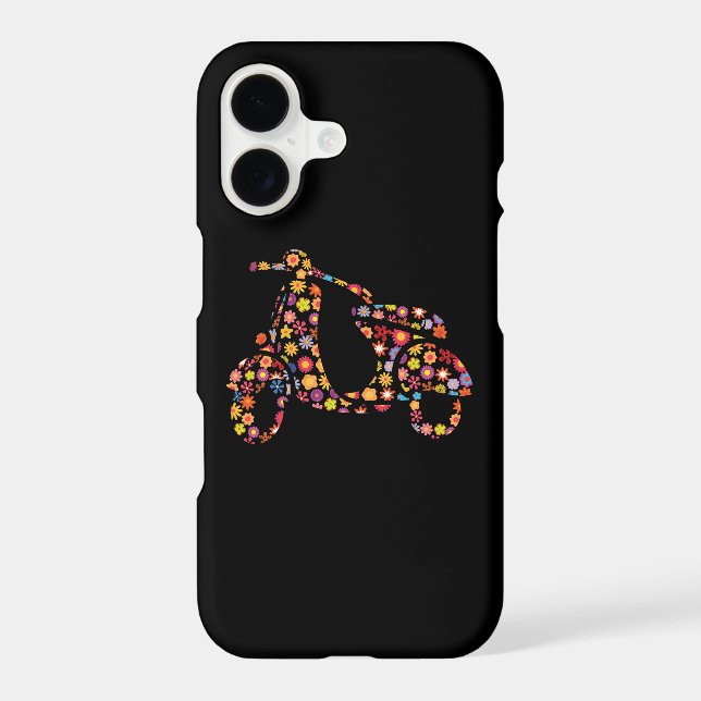Motor Scooter Flower Pattern (Back)