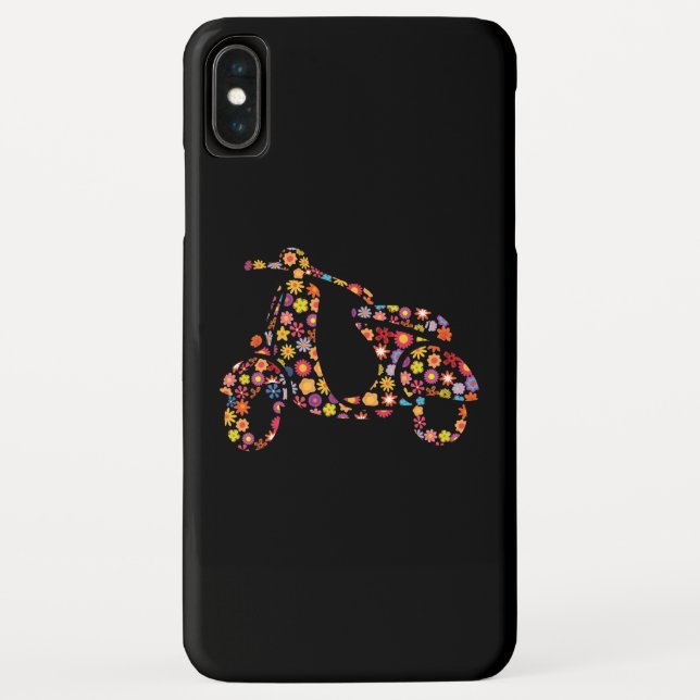 Motor Scooter Flower Pattern Case-Mate iPhone Case (Back)