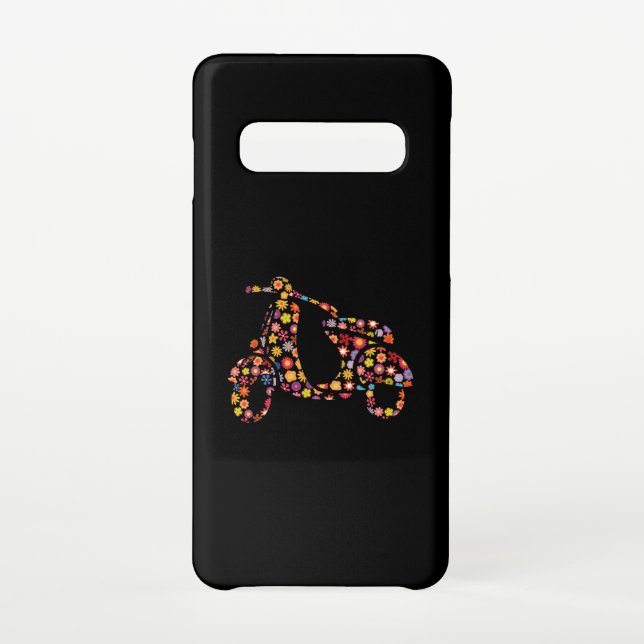 Motor Scooter Flower Pattern Samsung Galaxy Case (Back)