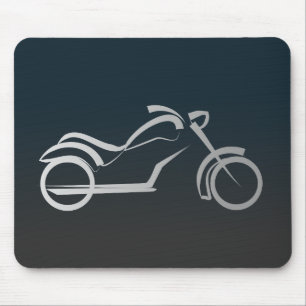 Motorbike artistic silhouette illustration mouse pad