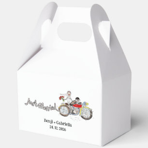 Motorbike Bride and Groom Wedding Favour Box