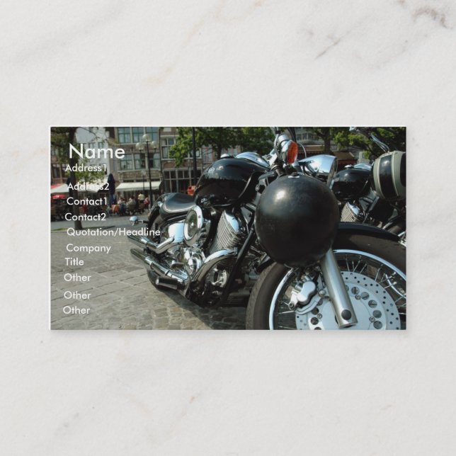 Motorbike Business Card (Front)