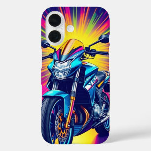 Motorbike Design – Bold Ride Mobile iPhone 16 Case