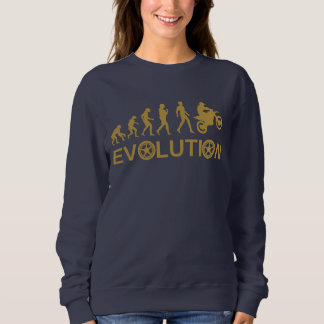 Motorbike Evolution Cool Motorcyclist design Sweatshirt