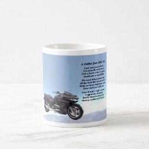 Motorbike father poem mug