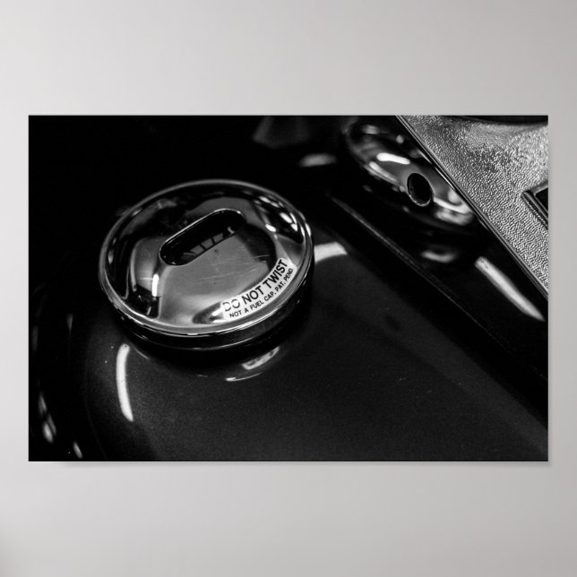 Motorbike Motorcycle Biker Rider Bike Poster (Front)