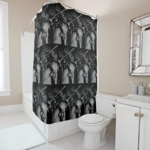 Motorbike Motorcycle Biker Rider Bike Shower Curtain