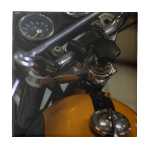 Motorbike Motorcycle Biker Rider Ceramic Tile