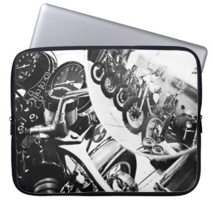 Motorbike Motorcycle Biker Rider Laptop Sleeve