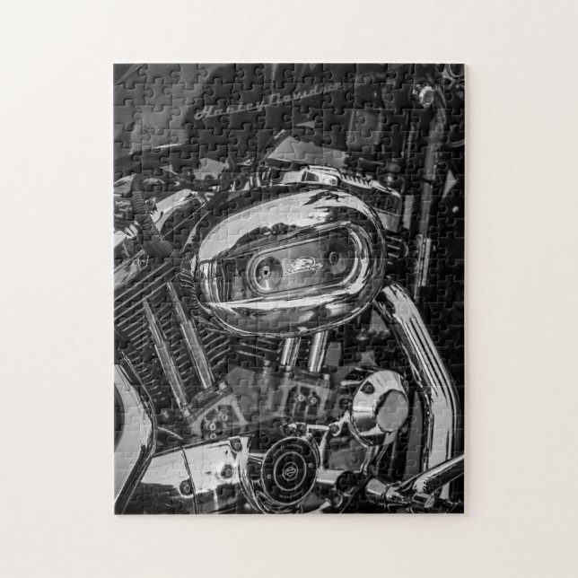 Motorbike Motorcycle Biker Rider Motorbike Jigsaw Puzzle (Vertical)