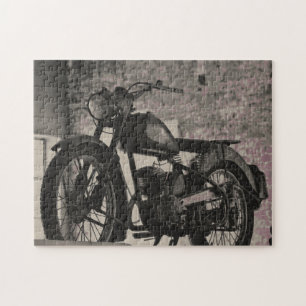Motorbike Motorcycle Biker Rider Motorbike Jigsaw Puzzle