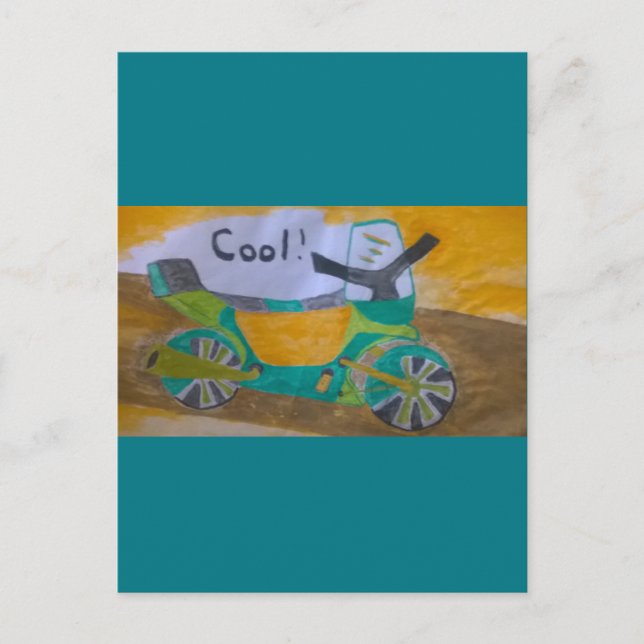 motorbike postcard (Front)