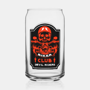 Motorbike Riders Club Can Glass