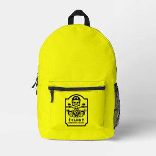 Motorbike Riders Club Printed Backpack