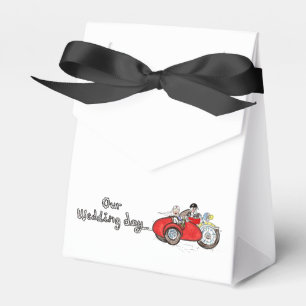 Motorbike & Sidecar Bride and Groom Wedding Favour Box