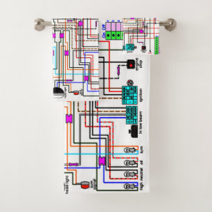 Motorbike Wiring Diagram. Bath Towel Set