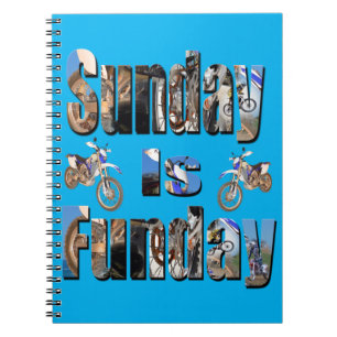 Motorbikes Sunday Is Funday, Notebook