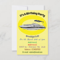 Motorboat cartoon illustration