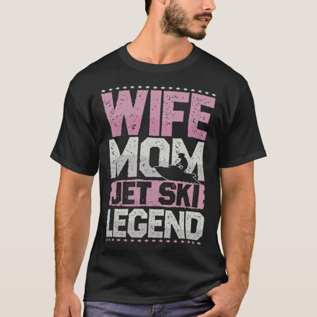 Motorboat Wife Mom Jetski Legend Jetski Women s T-Shirt (Front)
